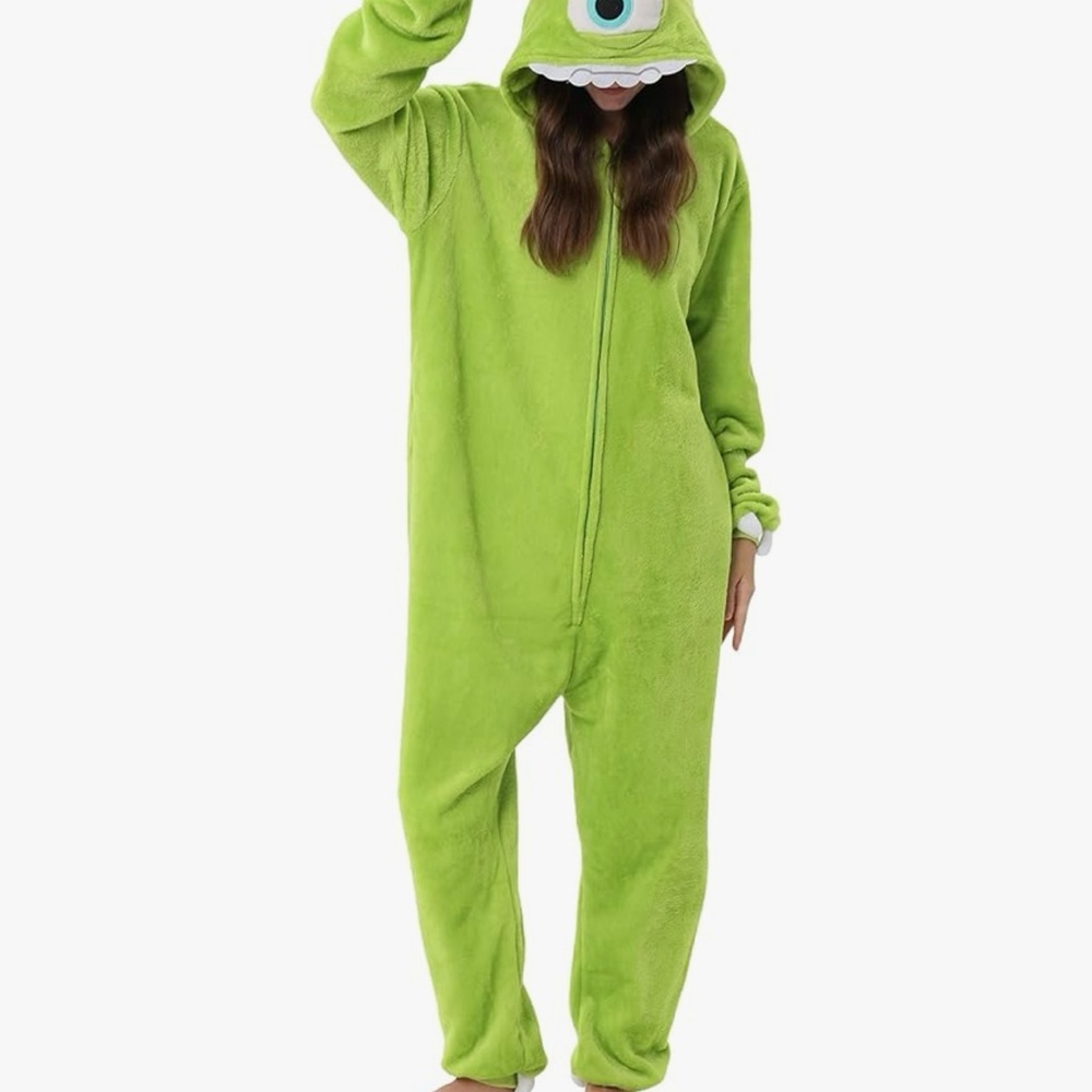 Mike Wazowski Monsters Inc onesie costume, adults